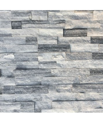 Ash-Grey Natural Stone Cladding Panels 3D