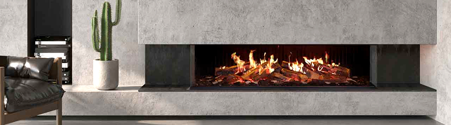 Electric Fireplaces, Inset and Outset.