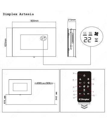 Dimplex Artesia