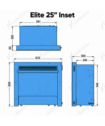 Elite 25 Electric Fire Elite 25'' Electric Fire