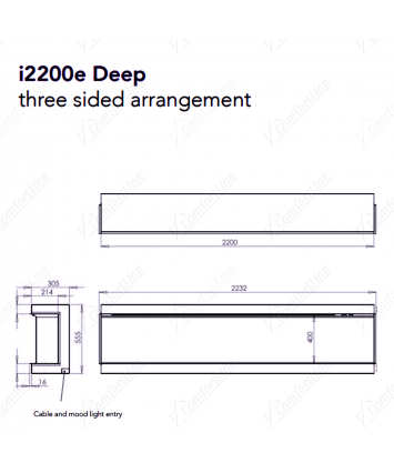 Infinity iRange i2200e wall mounted electric fire