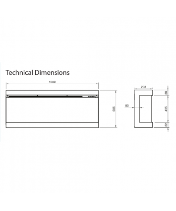 Solution TrueFlame 150 3DX Electric fireplace