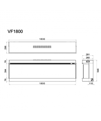 Vision Futura VF180 electric fire