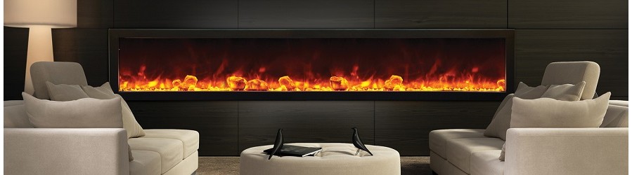 Electric Fireplaces, Inset and Outset.