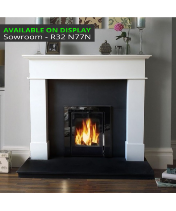 Balmoral White Marble fireplace with Vitae insert Stove