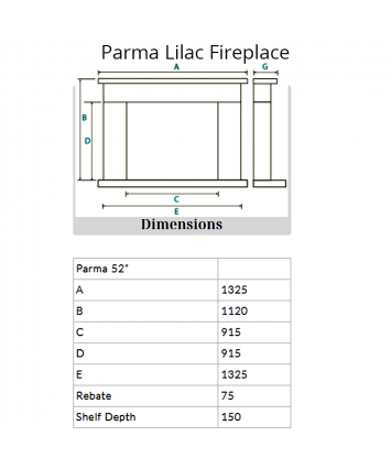 Parma 52'' Lilac