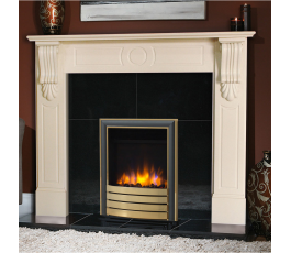 Victorian Corbel Incised Fireplace