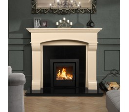 Virgo 60'' Cream Fireplace