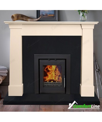 Milan Cream Fireplace Set Fully Fitted