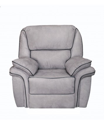 Gizelle Recliner armchair grey fabric 