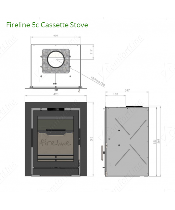 Fireline 5c insert stove