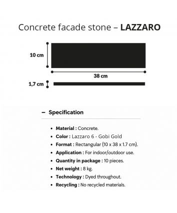 LAZZARO 6 Gobi Gold LAZZARO 6 Gobi Gold